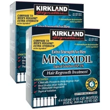 Kirkland Minoxidil 5% Extra Strength Men Hair Regrowth Solution 12 Month Supply