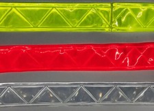 Reflective PVC High Gloss Vest Trim - 1" and 2" rolls