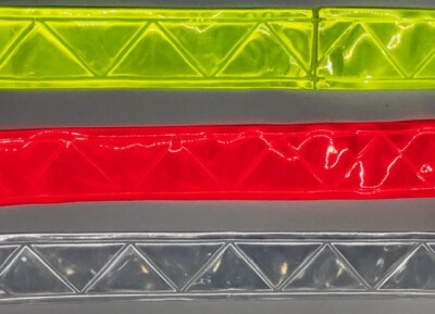 Reflective PVC High Gloss Vest Trim -  1'' and 2'' rolls