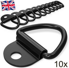 10Pcs V-Rings Hook Tie Down Point Load Securing Lashing Ring Heavy Duty Anchor