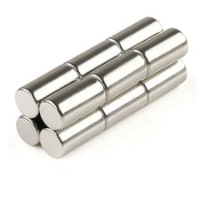 10 Pezzi Lotto Magneti al Neodimio 10x10mm Super Potenti N35 NdFeB Tondo Rotondo