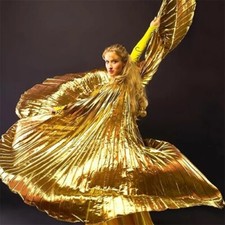 1 adult golden wing stage performance dance prop suitable event parties