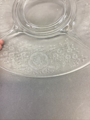 Set Of 3 Decorative Glass Serving Platters Trays Plates - Vintage - Picture 21 of 24