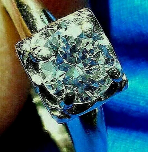 Earth mined Diamond European cut Deco Engagement R