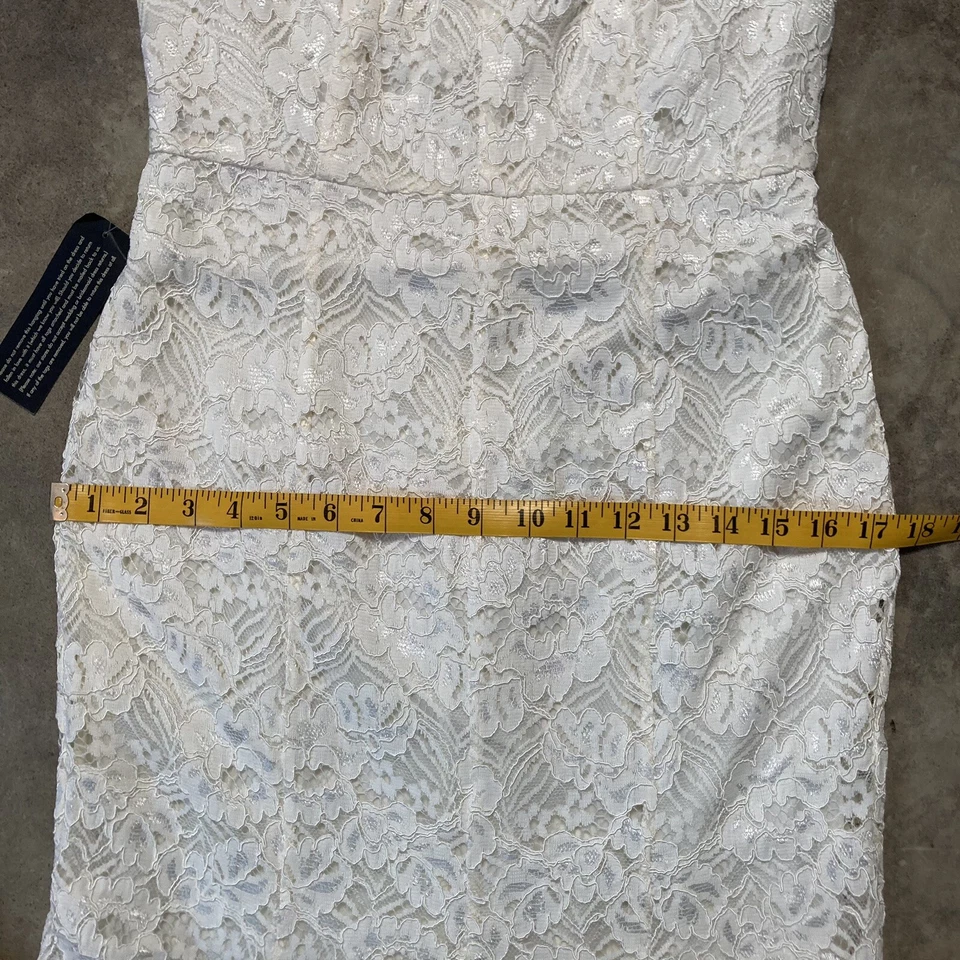 Vestido de novia Ann Taylor para mujer 0 encaje blanco rústico Foto 4 de 4