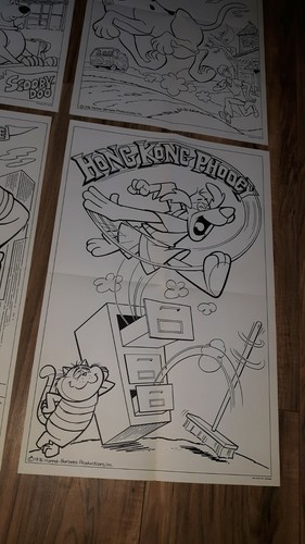 Vintage 1976 Hanna Barbera TV cheerios cereal mail away promotional Posters lot - Picture 5 of 12