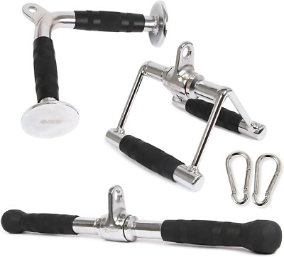 Triceps Pull down Attachment, Cable Machine Accessories for Home Gym, LAT Pull d