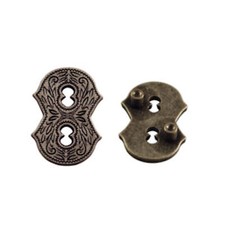 Number 8 Screwback Concho in Dark Silver 1339-352