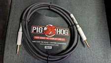 Pig Hog PH10 10ft 1/4-1/4 8mm Instrument Cable for Guitar, Bass, Keyboard