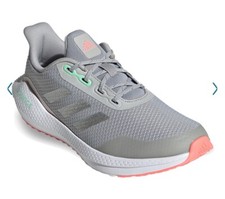 Adidas EQ21 Run J Athletic Sneakers - Youth GS Size 7 Gray/White/pink - NEW