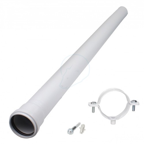 Vaillant 0020219540  1m Extension Pipe Variable Termination Kit White - NEW
