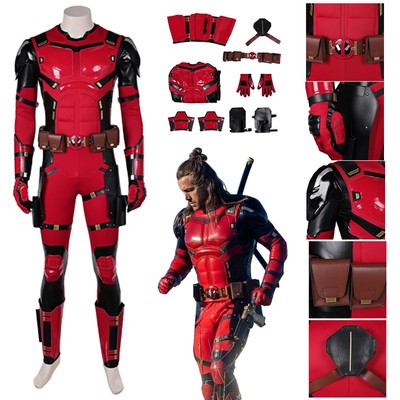 Superhero Deadpool & Wolverine Deadpool 3 Cosplay Costume Jumpsuit Bodysuit Suit