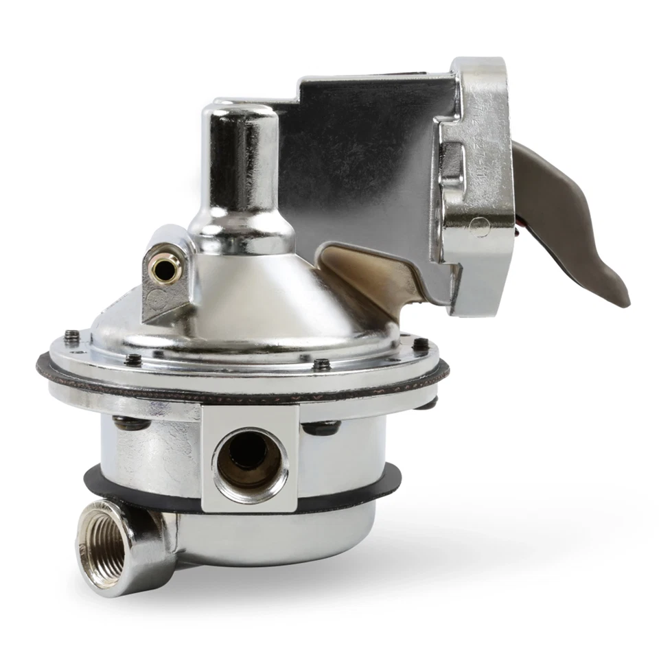 Bomba de combustible mecánica Holley plateada 110 GPH, 416 LPH tipo gasolina para Marina SBC Foto 4 de 4