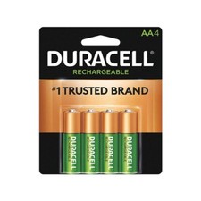 AA Duracell Rechargeable DX1500 2500 mAh Batteries 4-Card Box of 6 