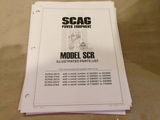 SCAG POWER EQUIPMENT REPUESTOS MANUAL MODELOS SCR42-25CH, SCR48-27KA, SCR48-25CH