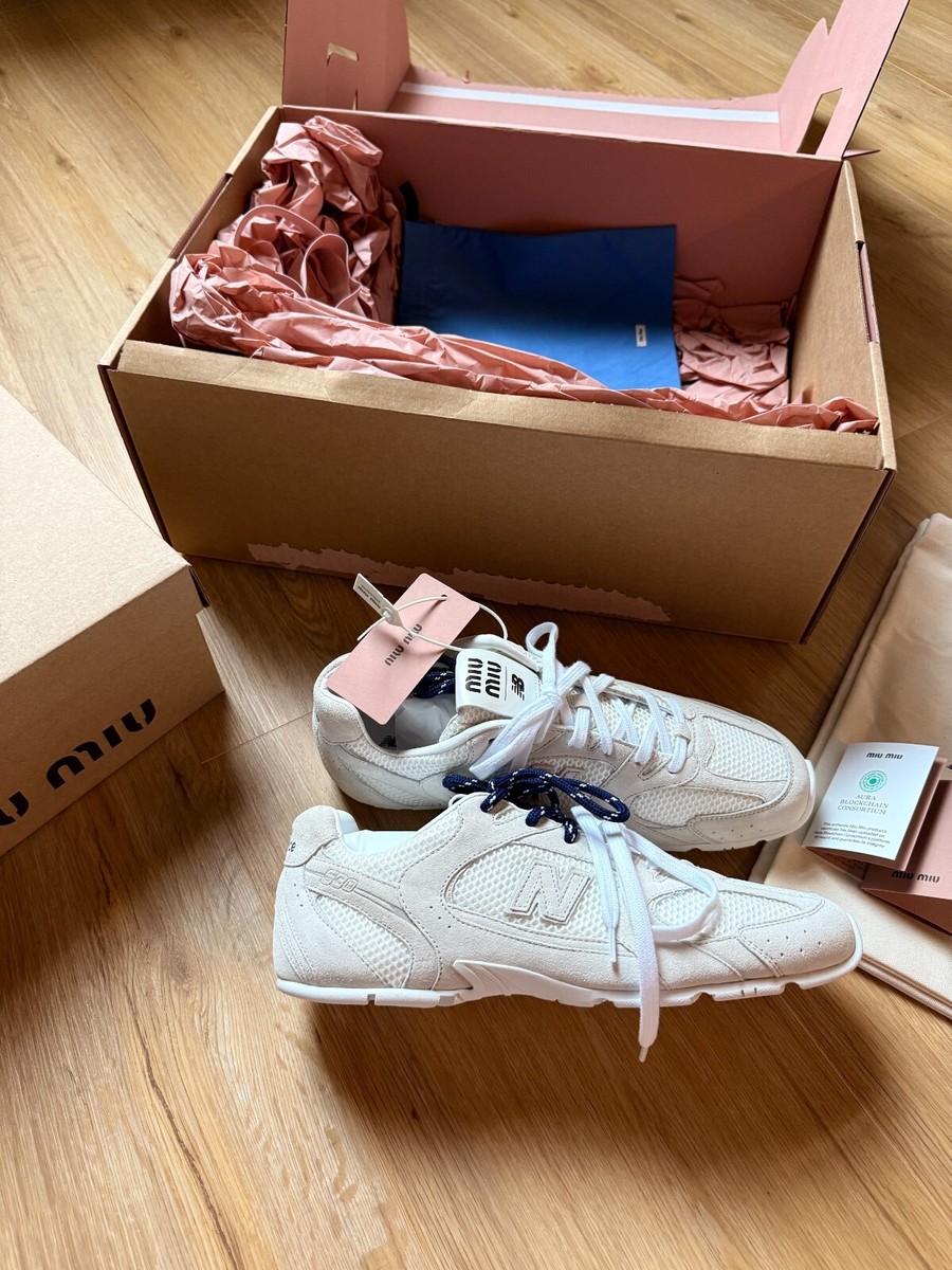 MIU MIU × New Balance サイズ43 NEW BALANCE X MIU MIU 530 SL SUEDE AND MESH SNEAKERS SIZE