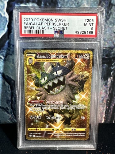 Galarian Perrserker graded PSA 9 for sale on eBay