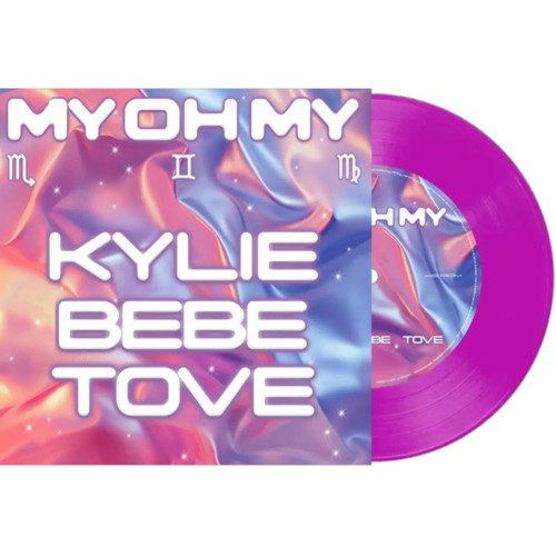 Kylie Minogue Tove Lo Bebe Rexha My Oh My 7" UK single OOP VIOLET PURPLE Vinyl - 第 1/1 張圖片