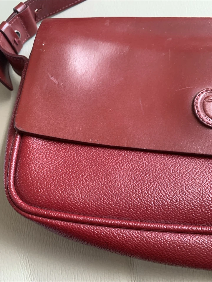 Trussardi красный кожаный Дамская сумка наплечная сумка - Изображение 3 из 4