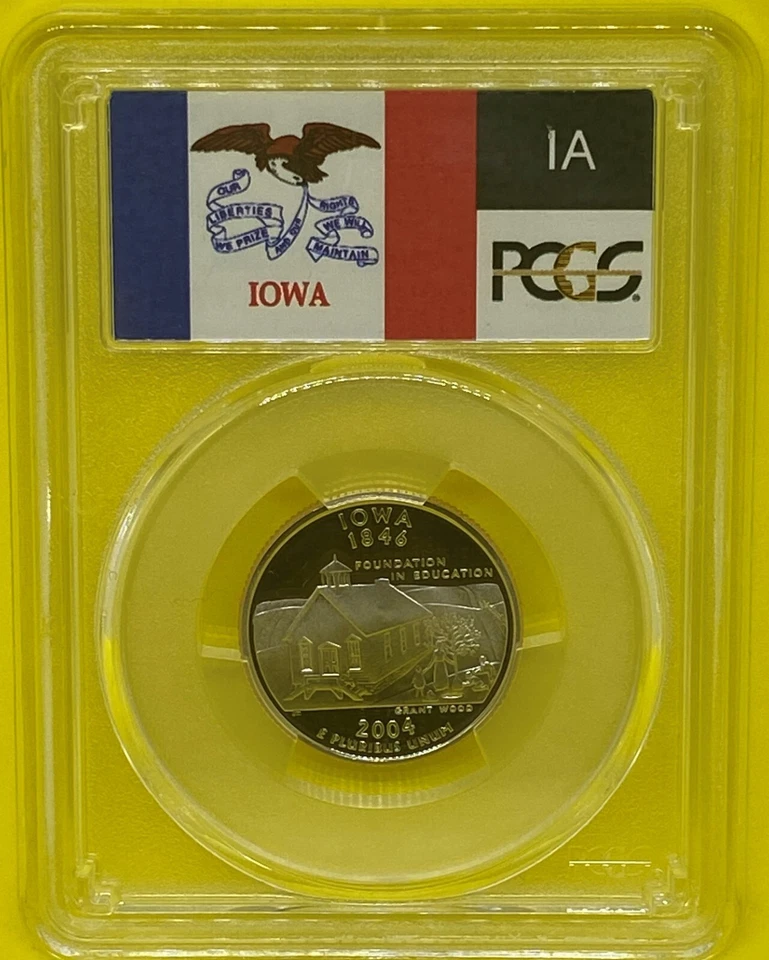 2004 S 25C Iowa Quarter PCGS PR70 DCAM - Image 2 of 4