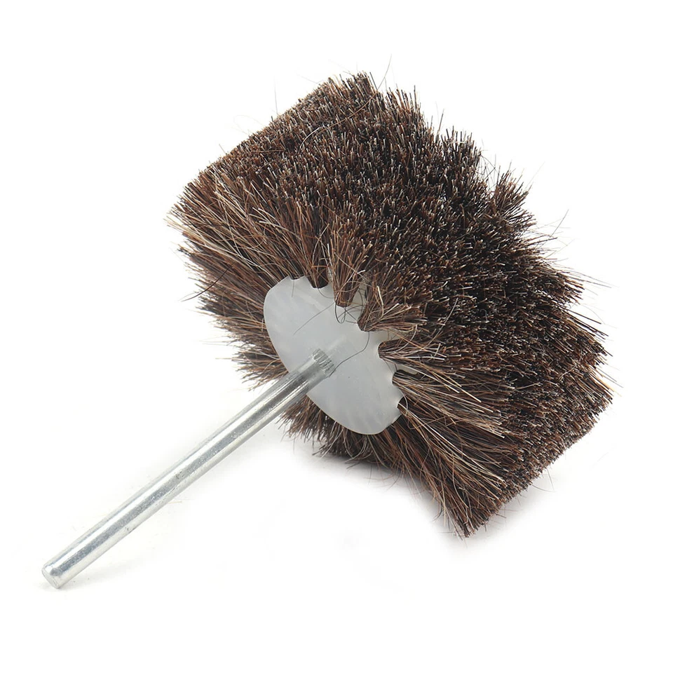 4" Horse Hair Polishing Wheel Brush Drill Buffing Abrasive Grinder Rotary Tool - Image 2 of 4