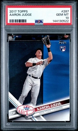 2017 Topps - Aaron Judge #287 Fielding (RC) PSA 10 GEM MINT MVP