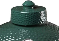 Grill Chimney Top Vent Cap Ceramic Damper Top Big Green Color Egg Accessories...