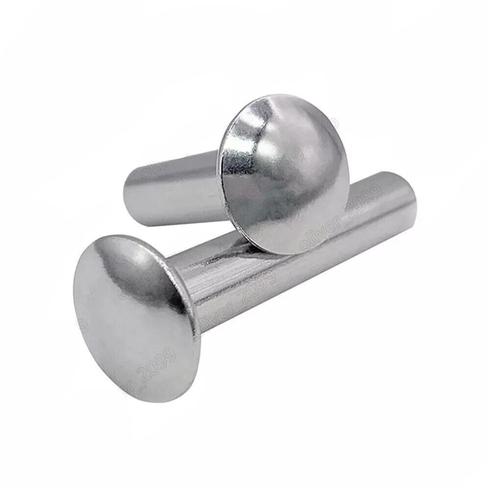 Rivetti Semi-tubolari Testa Ovale In Alluminio &ndash; Metrici M2, M2.5, M3, M4, M5, M6 &ndash; Modello GB873