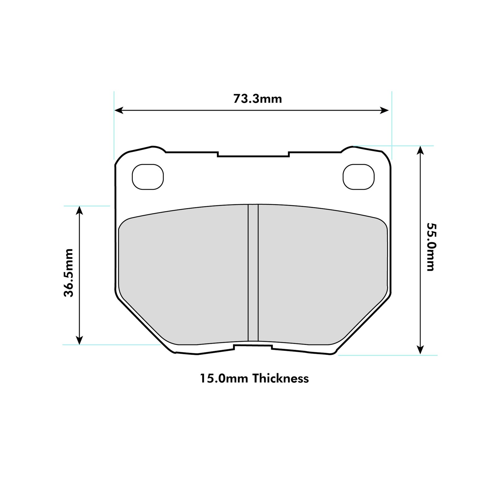 Ferodo DS2500 Rear Brake Pads For Subaru Impreza Inc WRX / STI (GC, GD, GE)