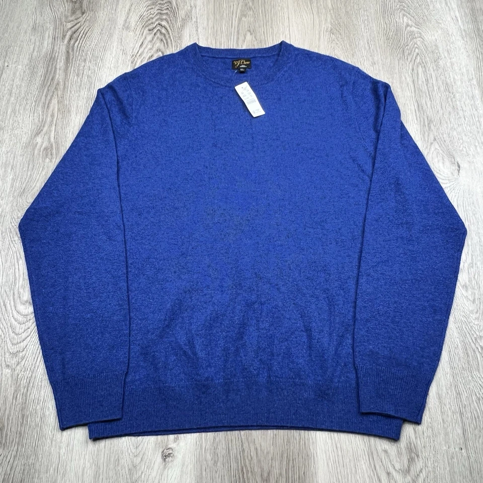 J Crew Cashmere Crewneck Sweater Men’s Size XL Xtra Large Blue NWT - Image 2 of 4