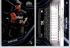 Oscar Colas 2023 Topps Chrome Black #48 White Sox RC Rookie