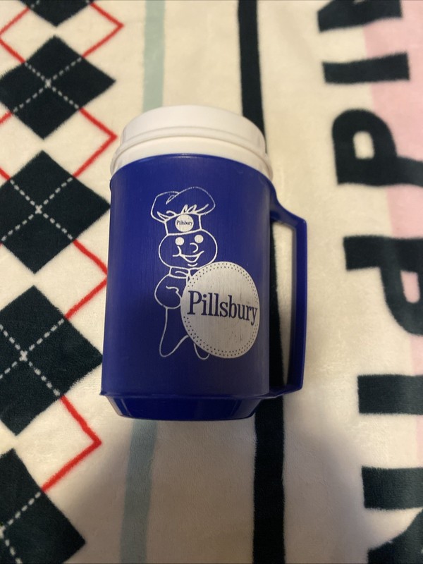 Pillsbury doughboy Aladdin Thermo mug cup rare 1980s rare style 15 ounces