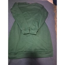 Casual sweater green dress 