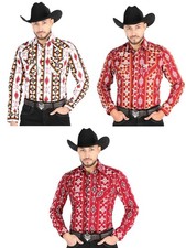 El General Men Cowboy Western Rodeo Casual Shirt L/Sleeve 23 Camisa Vaquera