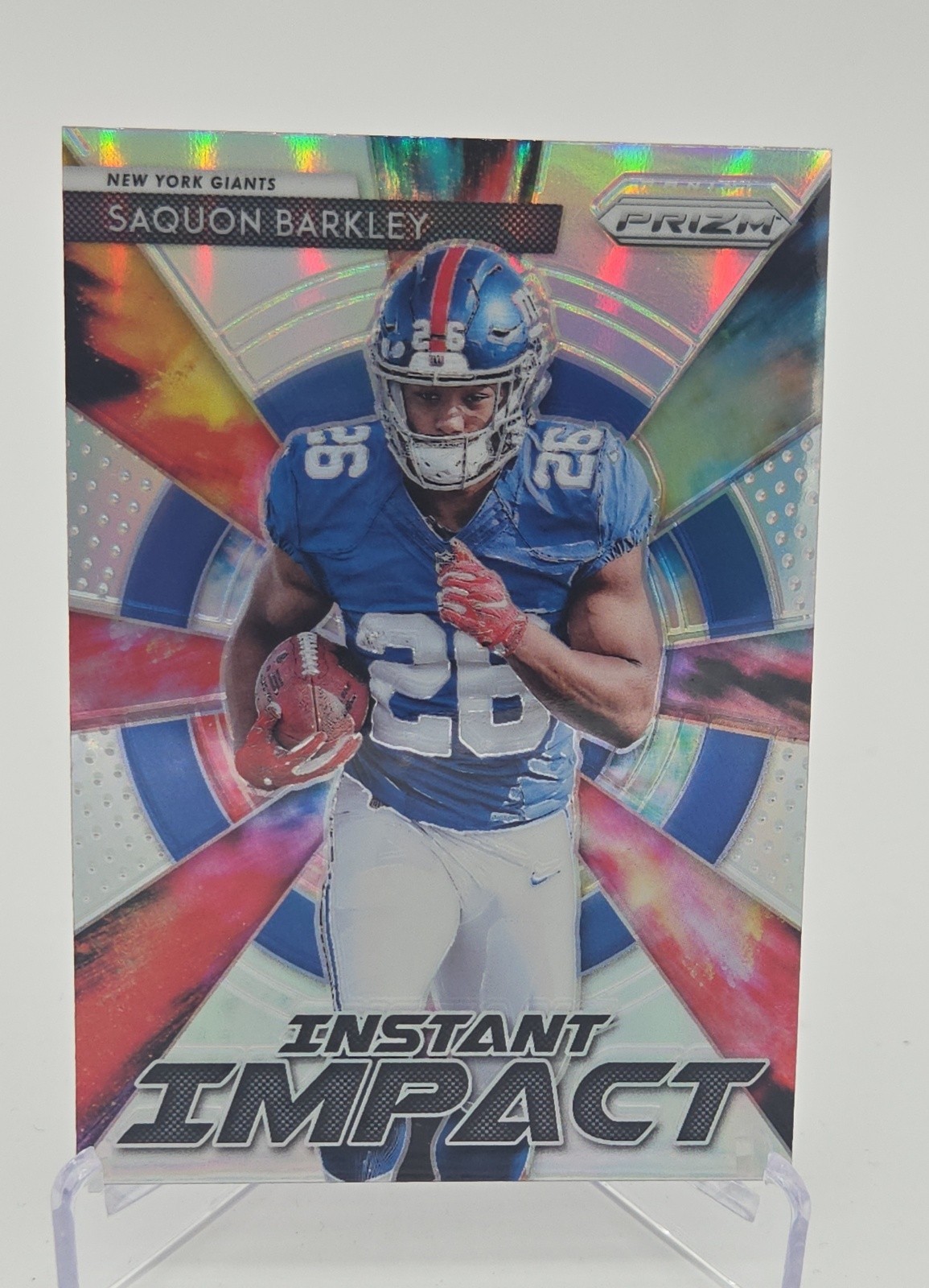 2018 Panini Prizm - Instant Impact Saquon Barkley #II-2 (RC)