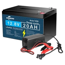 12V 20Ah LiFePO4 Lithium Battery Only / Charger Only / Combo for Fish Finder Lot