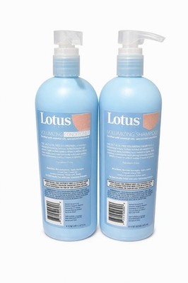 Lotus Bath & Body Volumizing Shampoo & Conditioner Set 16oz Pump Bot Lot2