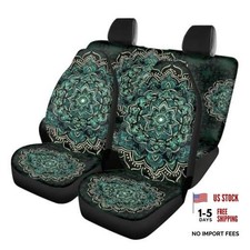 Car Seat Covers Breathable Automotive Seat Covers Seats Green Mandala
