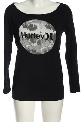 HURLEY Print-Shirt Damen Shirt Gr. DE 38 schwarz-hellgrau Casual-Look