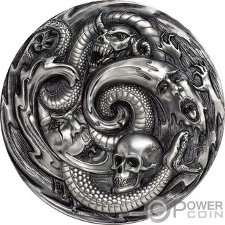 PANDORA BOX Evil Within EHR Epic High Relief 3 Oz Silber Münze 20$ Palau 2019
