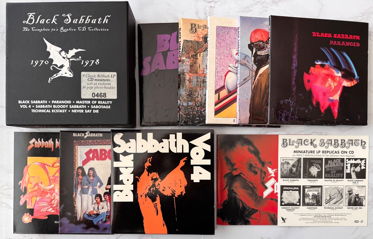 Black Sabbath The Complete 70s Replica Collection 8 CD LTD ED. BOX