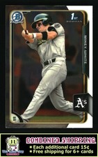 2015 Bowman Draft Chrome #119 Mikey White Oakland Athletics