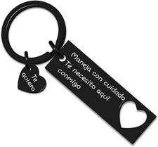 Maneja Con Cuidado Te Necesito Aqui Conmigo Llavero Drive Safe Keychain For Him