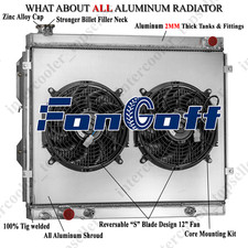 4-row Aluminum Radiator+shroud Fan For 2000-2006 Toyota Tundra Sr5 3.4/4.0l V6