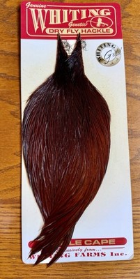 Whiting Gold Grade Rooster Cape Coachman Brown 633-SH-E-L