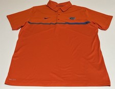 Florida Gators Nike Polo Shirt Mens XL Orange Short Sleeve Dri Fit NCAA