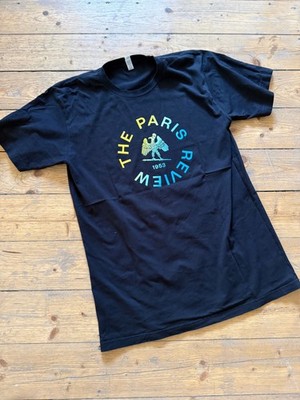T-Shirt Paris Review Gr. L American Apparel schwarz Literatur Top Zustand