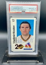 1989-90 Mohawk Vladimir Krutov Vancouver Canucks - PSA 10 (AUTO 8)