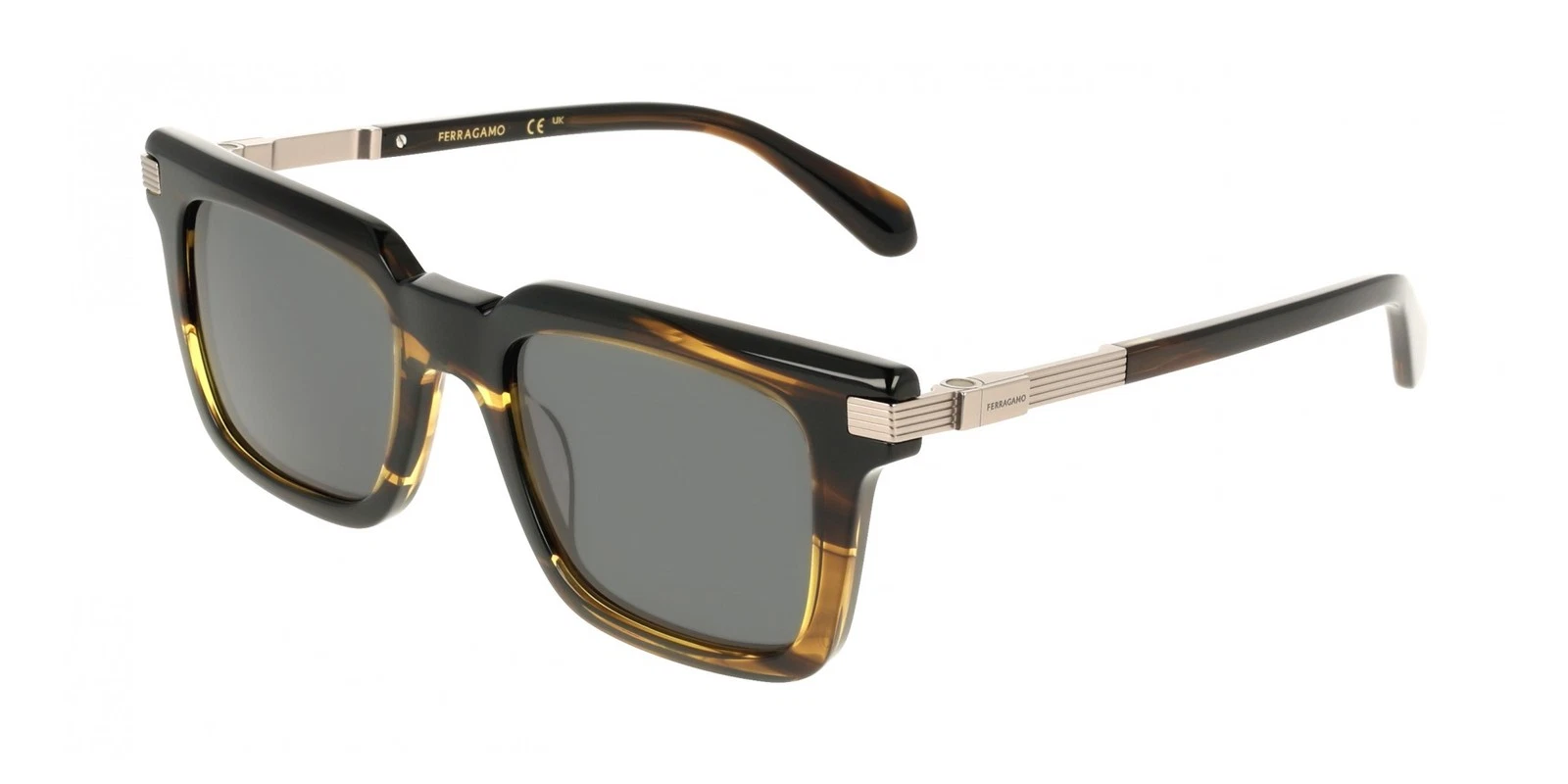 Ferragamo — Ferragamo SF2103S Khaki horn 53/21/145 MAN Sunglasses