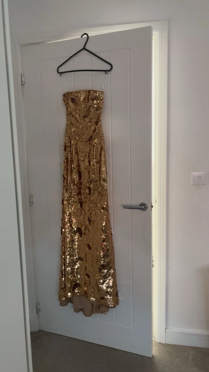 Gold Sequins Dresses for Women for sale | eBay UK